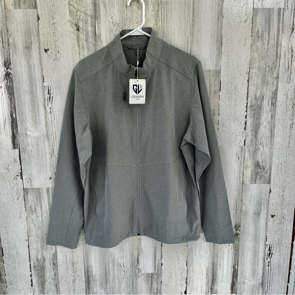 Graham Luxe 1/4 Zip Pullover Size Medium Color-Ultimate Gray NWT